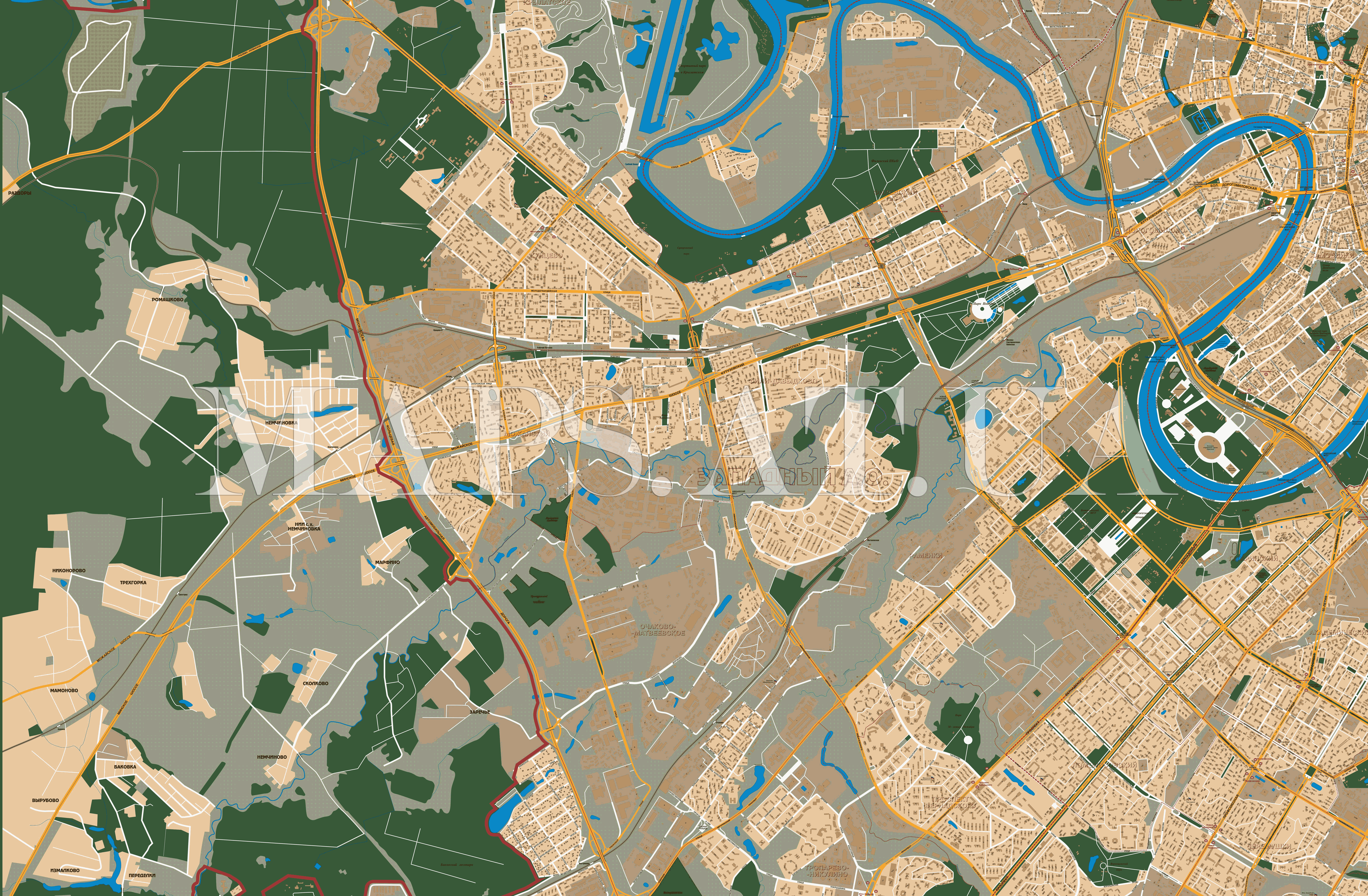 Карта Москвы (Часть 5-ая)