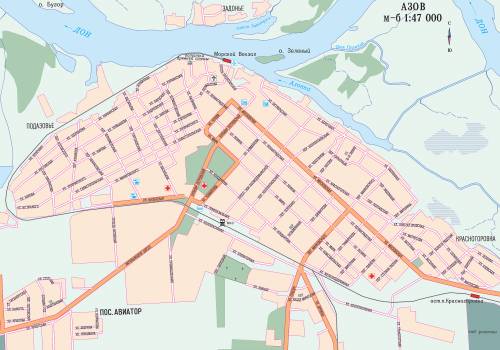 Карта города Азова "Галерея: Карты"