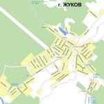 Карта города Жуков