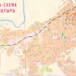 Карта города Алатырь