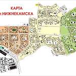 Карта города Нижнекамск