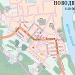 Карта города Новодвинск