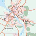 Карта города Новосибирска