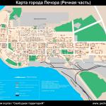 Карта города Печора