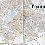 Карта города Родники