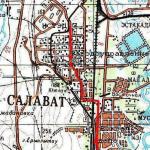 Карта города Салават