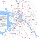 Карта маршрутов трамвая г. Санкт-Петербург