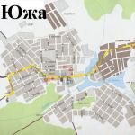 Карта города Южа