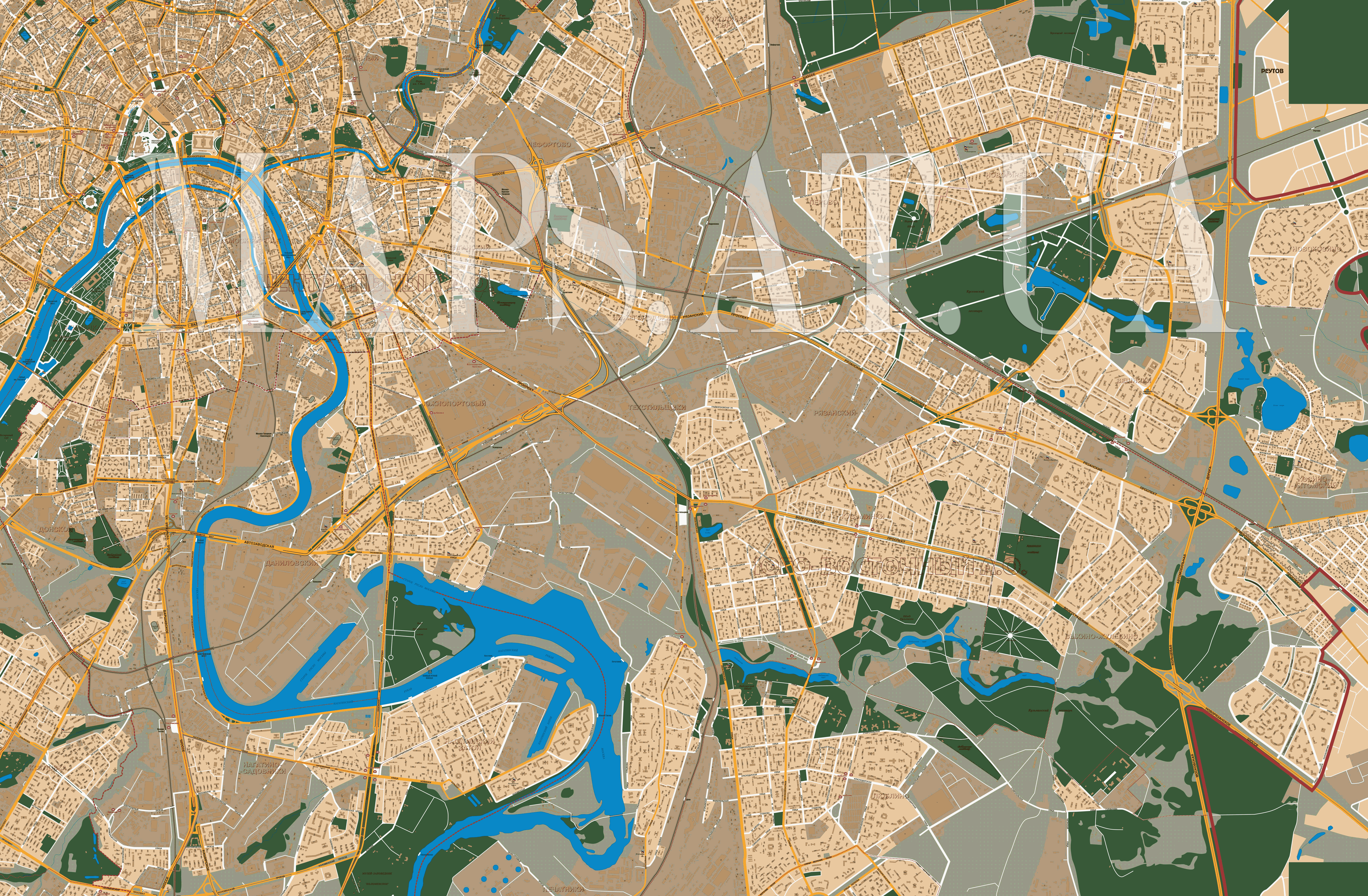 Карта Москвы (Часть 6-ая)