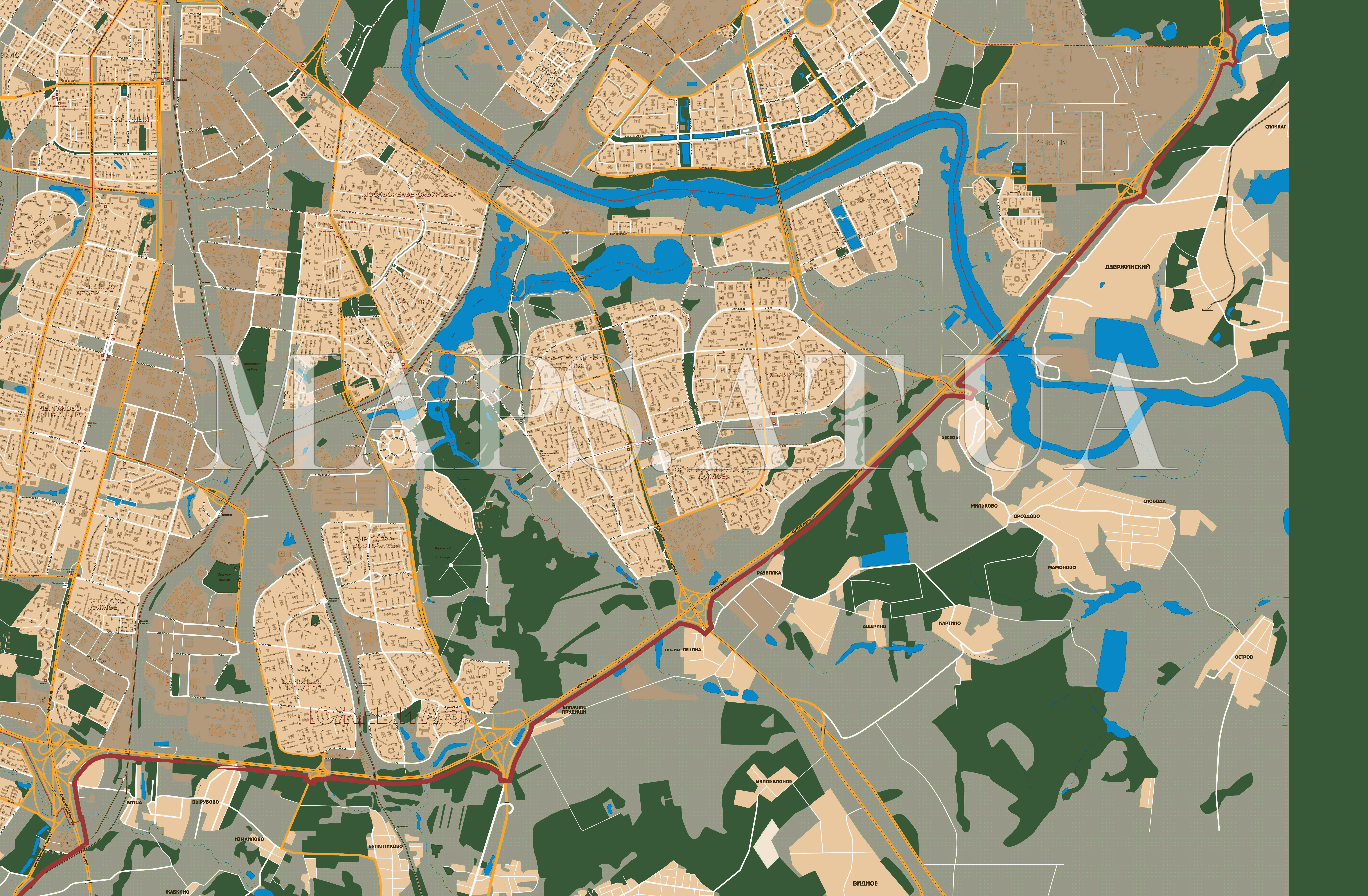 Карта Москвы (Часть 8-ая)