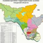 Административная карта Амурской области