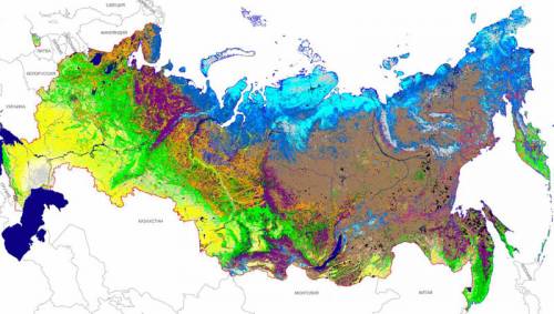 Карта наземных экосистем России "Галерея: Карты"