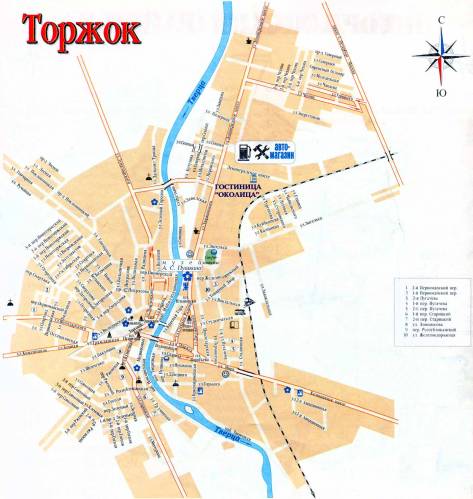Карта Торжока (Тверская область) "Галерея: Карты"